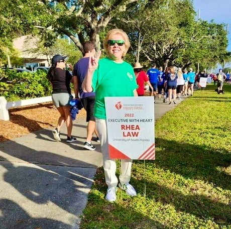 President Law at a previous Tampa Bay Heart Walk