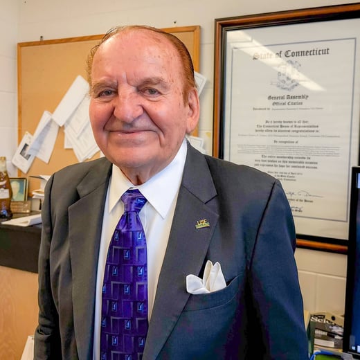 Chris P. Tsokos in his USF Tampa campus office