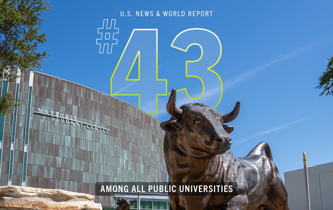 #43 among all public universities graphic