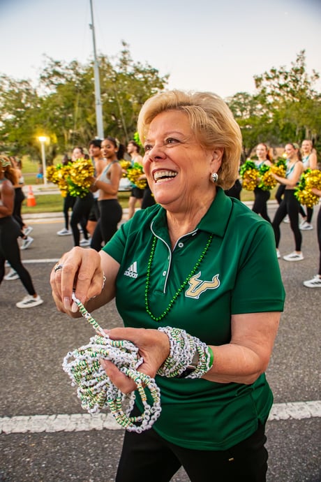 President Law at Running of the Bulls parade