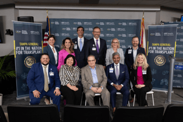 Transplant surgery team