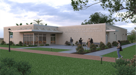 Rendering of new USF Sarasota-Manatee STEM academic facility